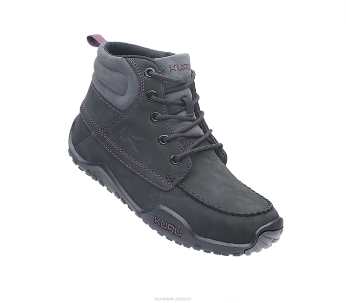 zapatos TR2T130 mujer búsqueda Kuru negro azabache/basalto/púrpura higo
