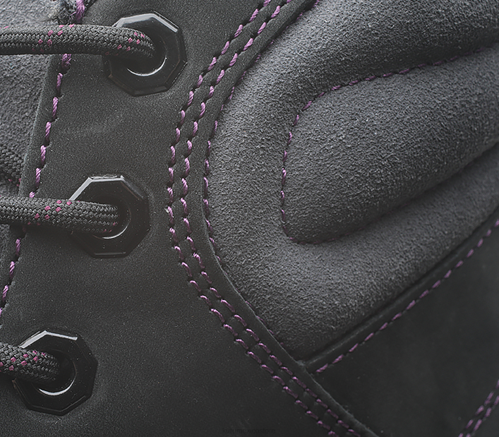 zapatos TR2T130 mujer búsqueda Kuru negro azabache/basalto/púrpura higo