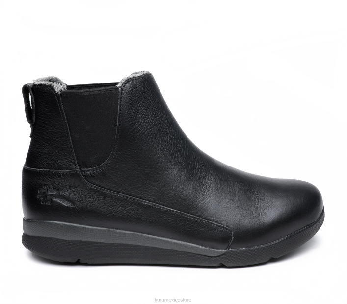 zapatos TR2T73 mujer luna Kuru negro azabache