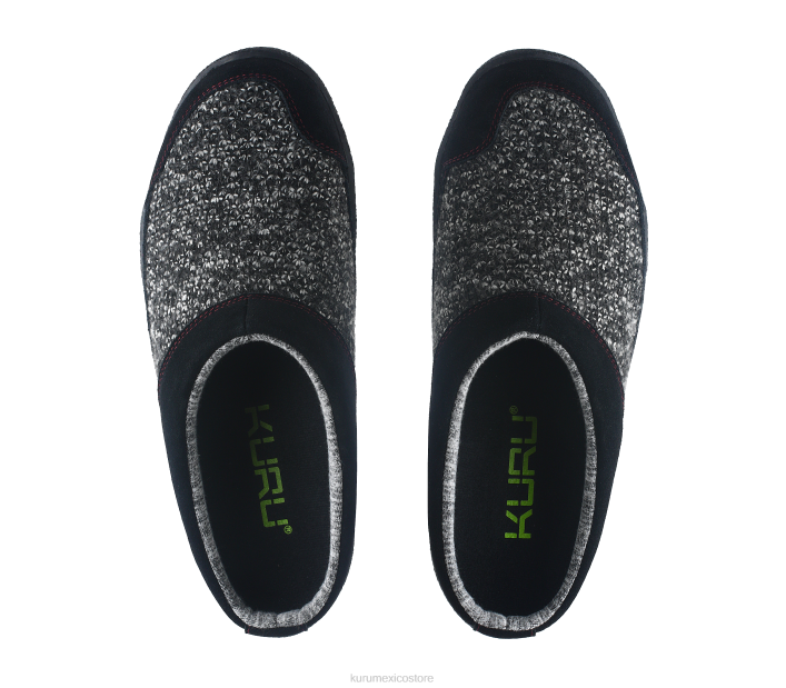 zapatos TR2T74 mujer borrador Kuru rubí negro/rojo