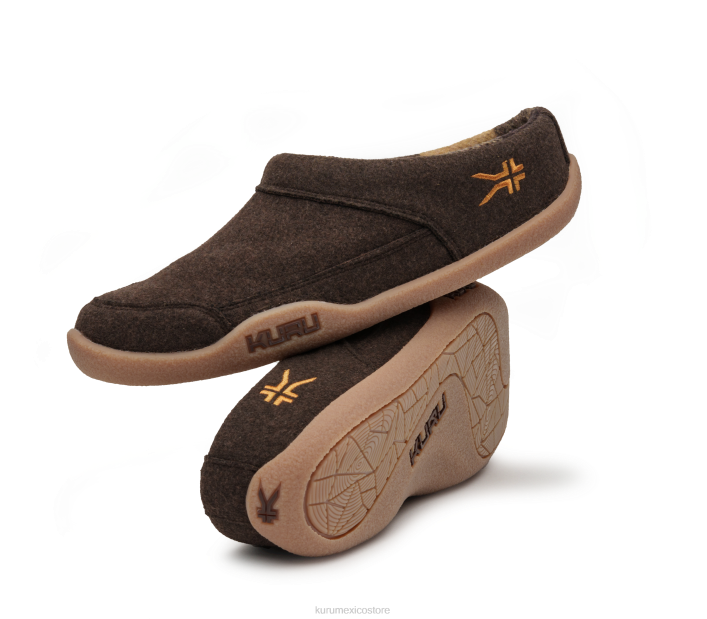 zapatos TR2T89 mujer borrador Kuru marrón cacao/goma