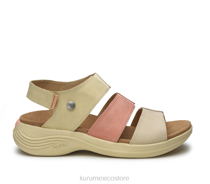 zapatos TR2T110 mujer coda musa Kuru pajizo/melocotón claro