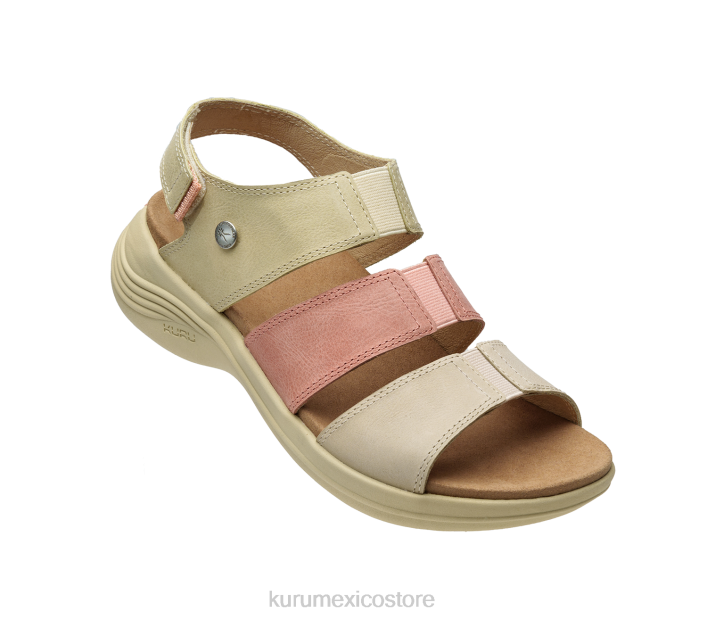 zapatos TR2T110 mujer coda musa Kuru pajizo/melocotón claro