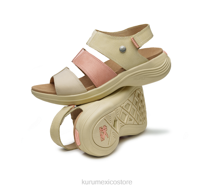 zapatos TR2T110 mujer coda musa Kuru pajizo/melocotón claro