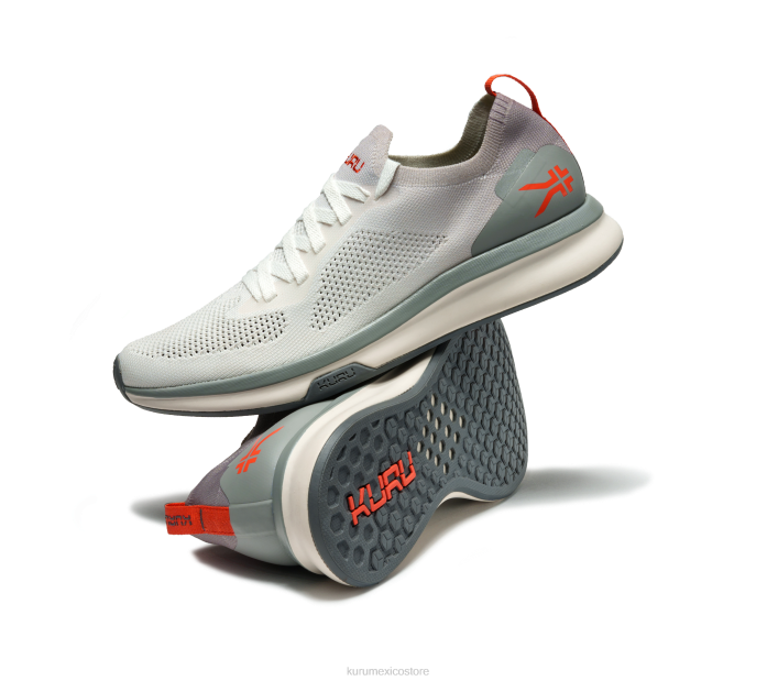 zapatos TR2T137 hombres flujo Kuru paloma gris/naranja especia