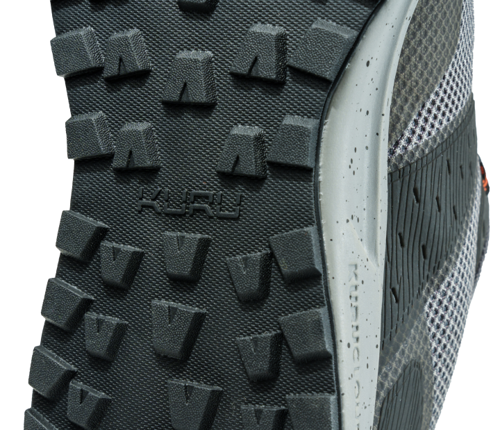 zapatos TR2T138 hombres rastro del átomo Kuru plomo gris/naranja especia