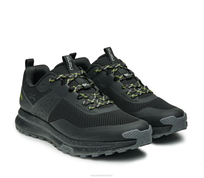 zapatos TR2T145 hombres rastro del átomo Kuru negro azabache/verde k u r u