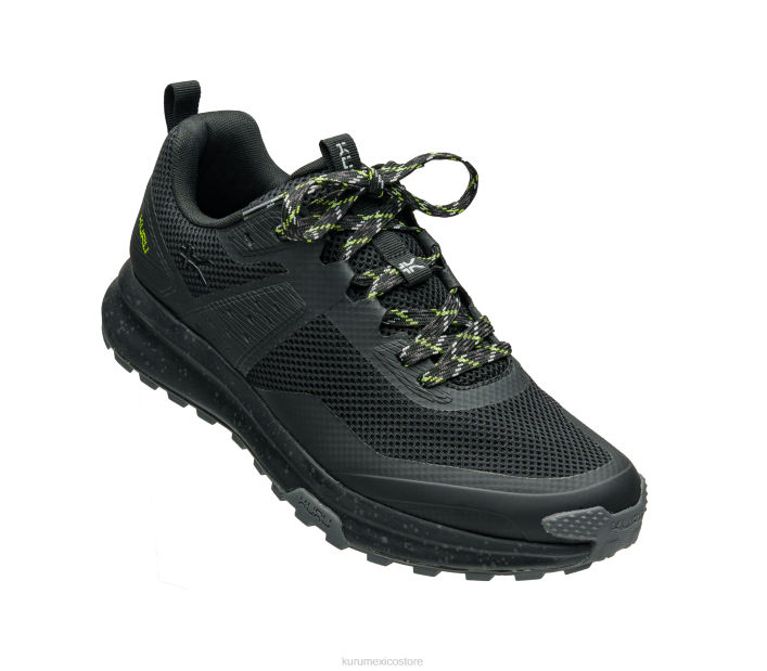 zapatos TR2T145 hombres rastro del átomo Kuru negro azabache/verde k u r u