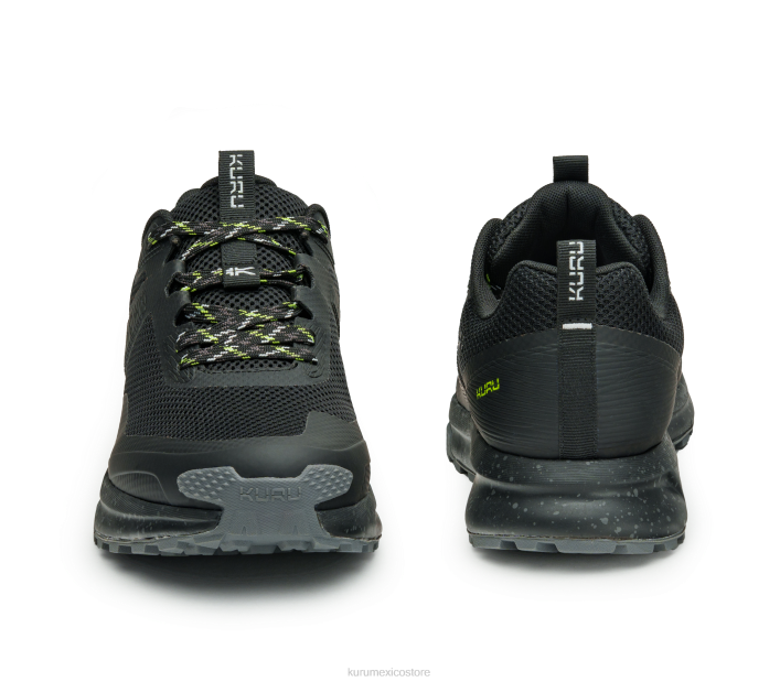 zapatos TR2T145 hombres rastro del átomo Kuru negro azabache/verde k u r u