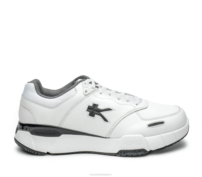 zapatos TR2T168 hombres ancho cinético Kuru blanco brillante/grafito