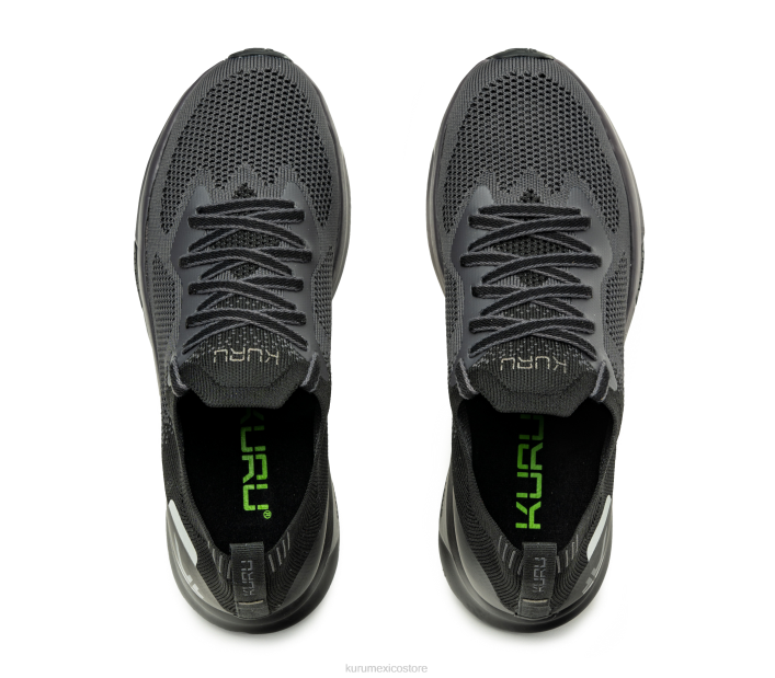 zapatos TR2T13 mujer flujo Kuru negro azabache/gris humo