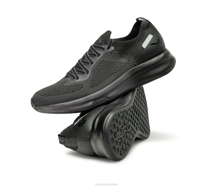 zapatos TR2T13 mujer flujo Kuru negro azabache/gris humo