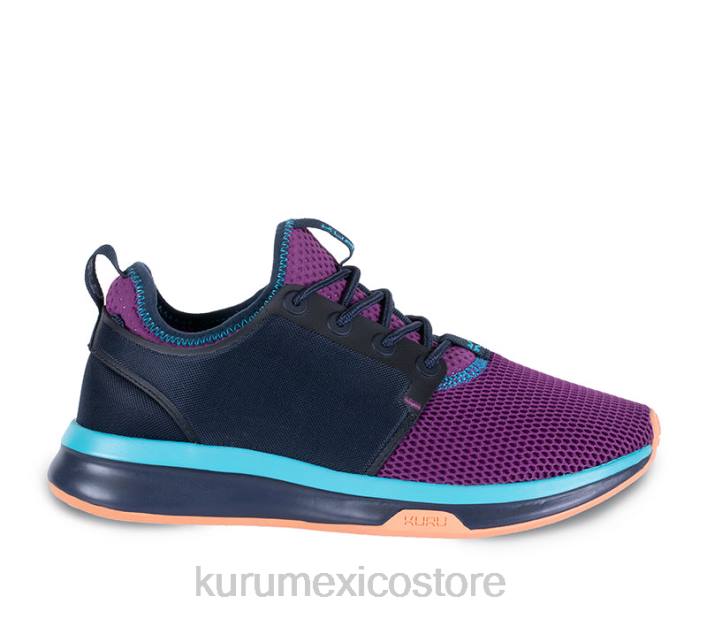 zapatos TR2T41 mujer átomo de ancho Kuru uva eléctrico/azul medianoche
