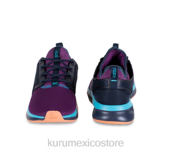 zapatos TR2T41 mujer átomo de ancho Kuru uva eléctrico/azul medianoche