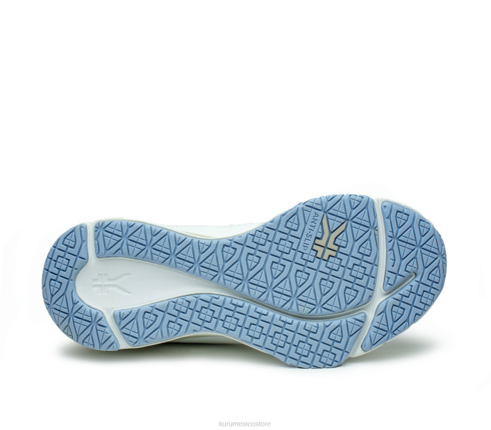 zapatos TR2T49 mujer ancho cinético Kuru niebla blanca/azul brillante