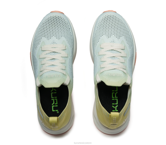 zapatos TR2T4 mujer flujo Kuru sorbete de lima/azul niebla