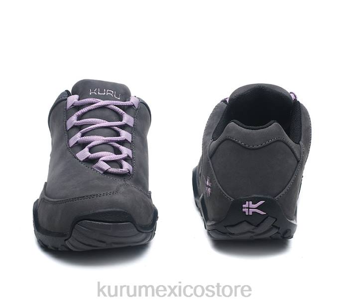 zapatos TR2T51 mujer chicana ancha Kuru gris humo/negro azabache/violeta