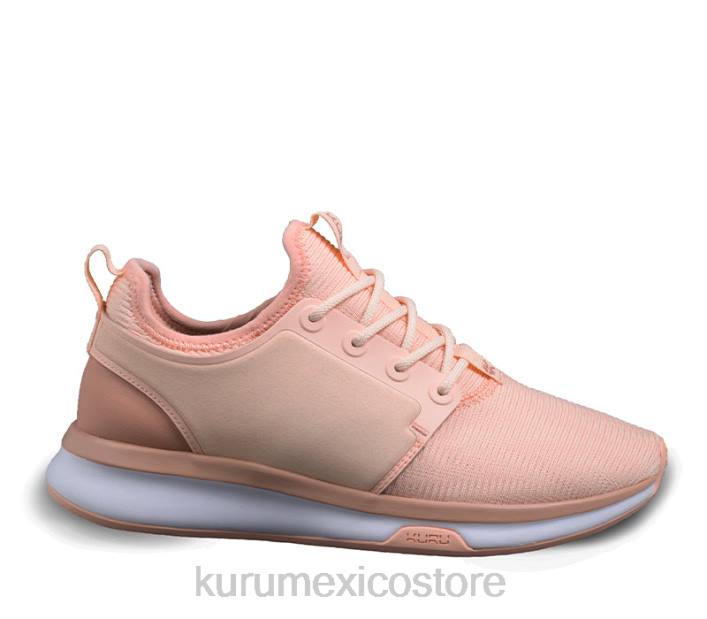 zapatos TR2T52 mujer átomo de ancho Kuru arena rosa/blanco/rosa arcilla