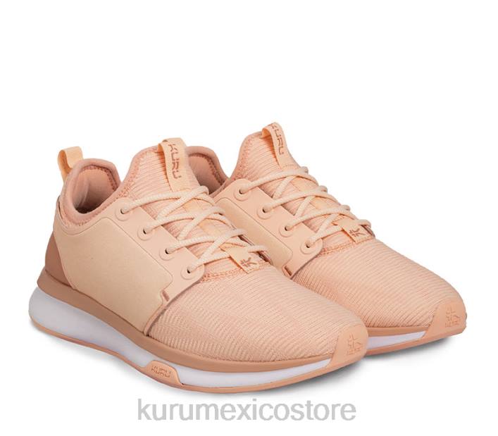 zapatos TR2T52 mujer átomo de ancho Kuru arena rosa/blanco/rosa arcilla