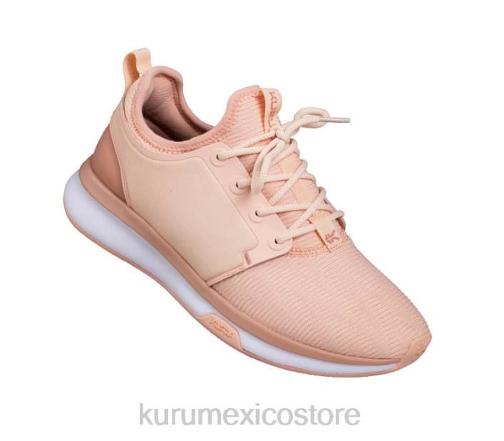 zapatos TR2T52 mujer átomo de ancho Kuru arena rosa/blanco/rosa arcilla