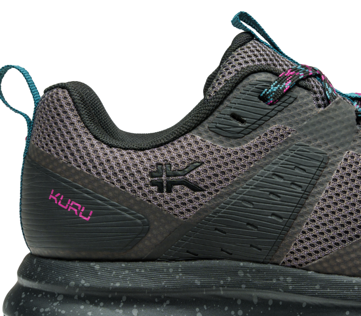 zapatos TR2T5 mujer rastro del átomo Kuru negro azabache/verde azulado oscuro