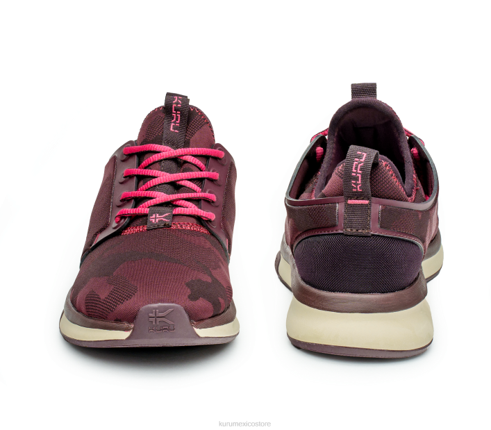 zapatos TR2T60 mujer átomo de ancho Kuru vino camo/sorbete rosa