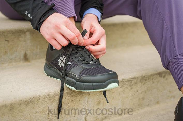 zapatos TR2T62 mujer ancho cuántico Kuru negro azabache/gris pizarra