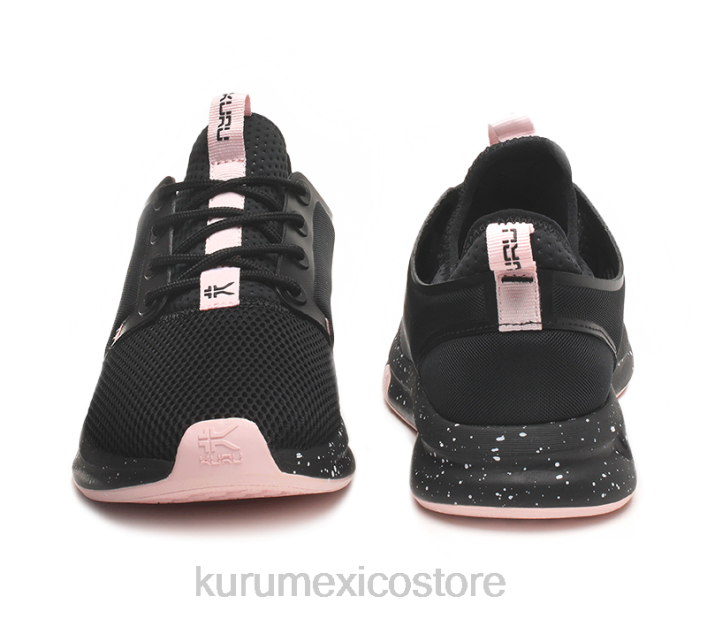 zapatos TR2T65 mujer átomo de ancho Kuru negro azabache/lila brumoso