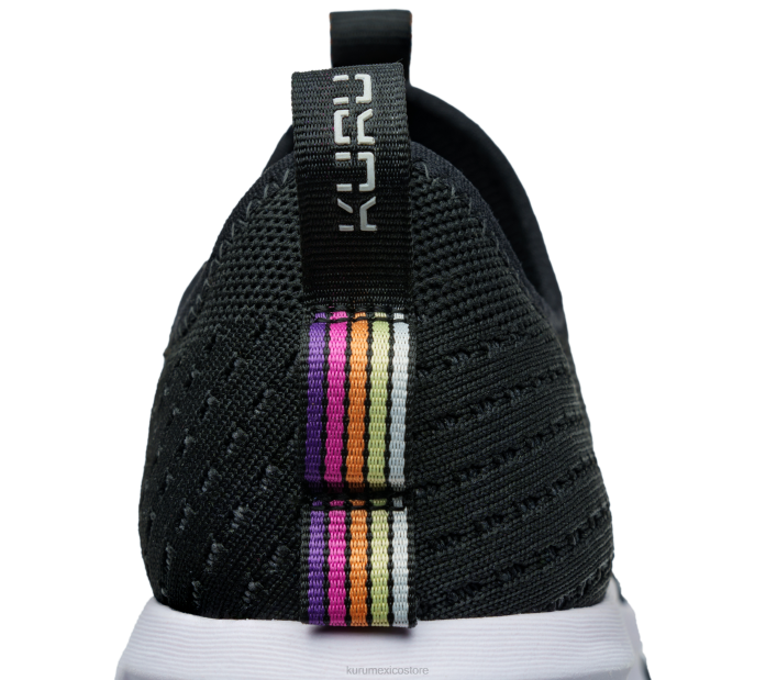 zapatos TR2T77 mujer deslizamiento del átomo Kuru negro azabache