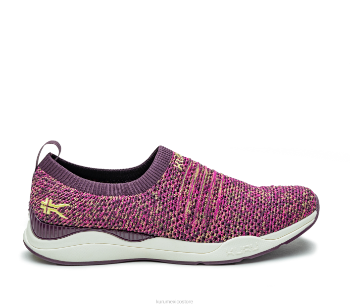 zapatos TR2T80 mujer paso Kuru morado ciruela/confeti