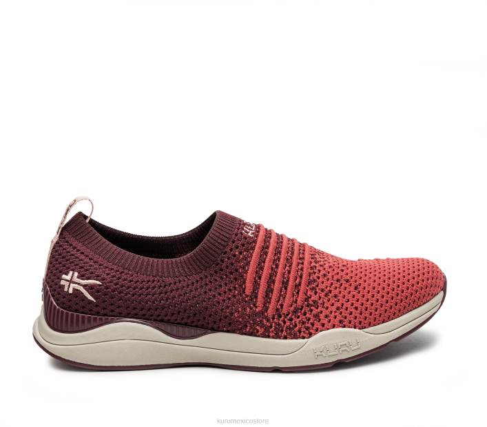 zapatos TR2T81 mujer paso Kuru ciruela/rosa