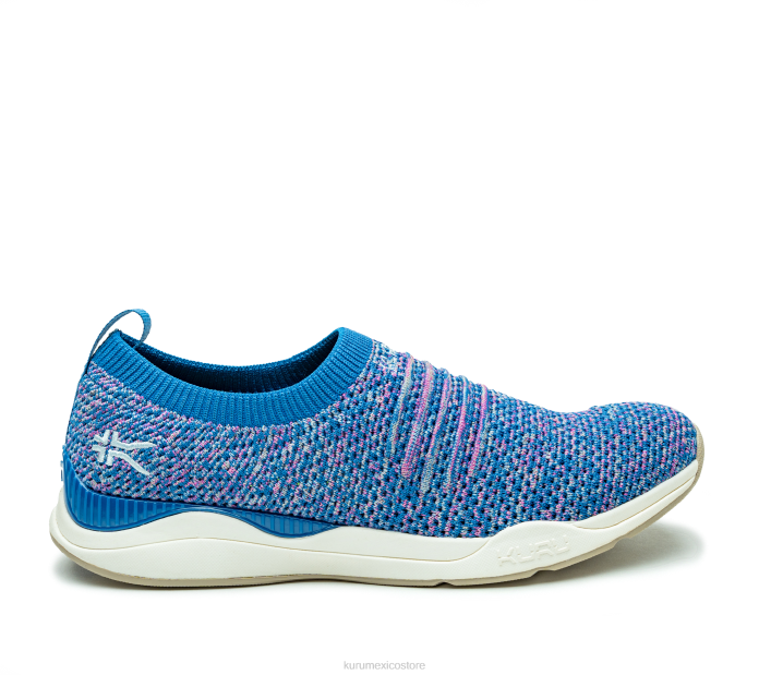 zapatos TR2T94 mujer zancada ancha Kuru azul cobalto/confeti
