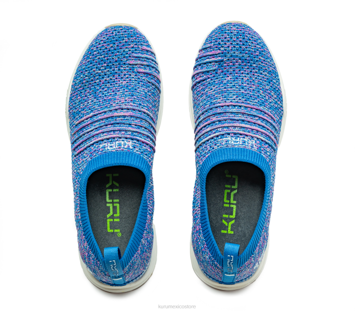 zapatos TR2T94 mujer zancada ancha Kuru azul cobalto/confeti