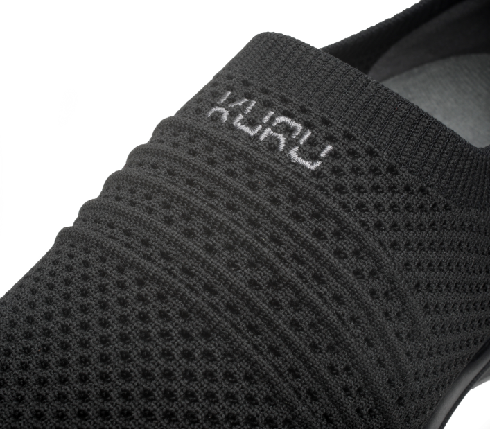 zapatos TR2T95 mujer zancada ancha Kuru negro azabache/gris pizarra