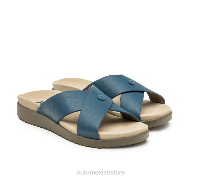 zapatos TR2T124 mujer brisa Kuru azul mineral/marrón desteñido