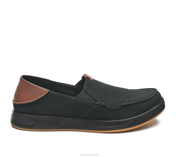 zapatos TR2T180 hombres paso Kuru negro azabache/nogal rico