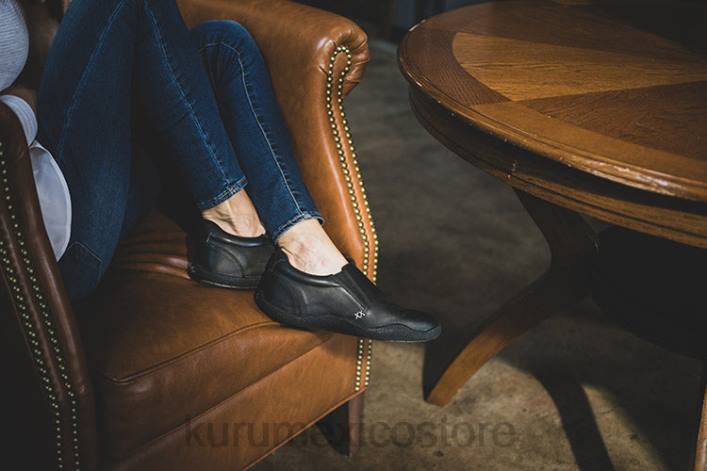 zapatos TR2T90 mujer kivi ancho Kuru negro azabache/gris niebla